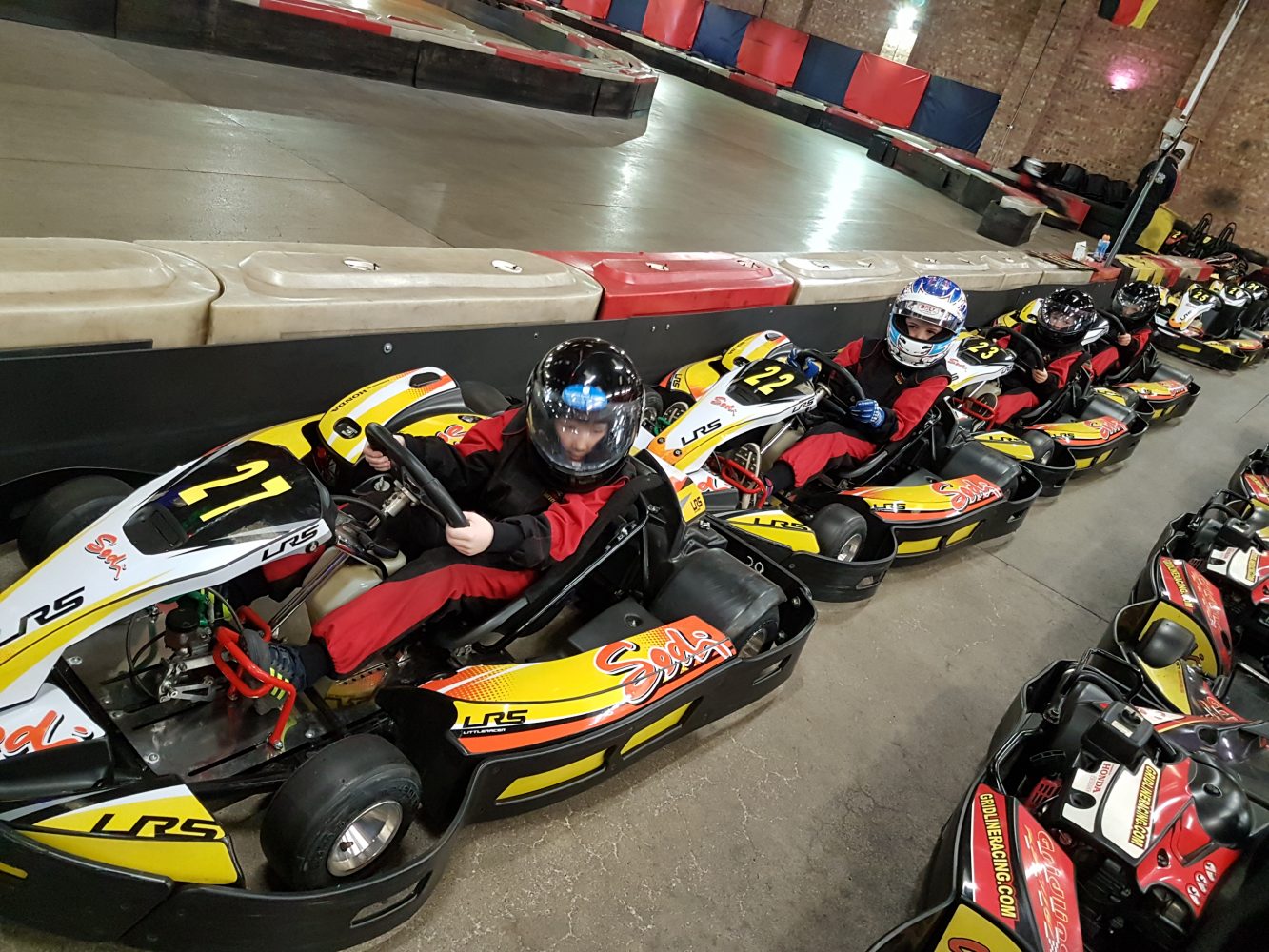 Grid Line Racing Lewis Raby Cadets pit | Gridline Racing